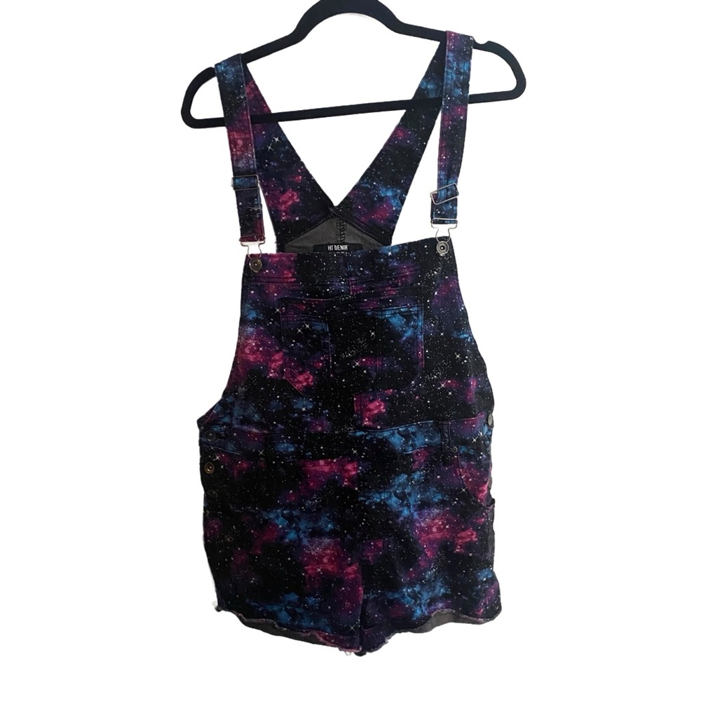 HT Denim Galaxy Print Shortalls XL - Maximalist AF